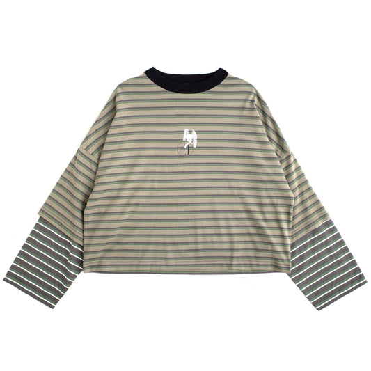 DOUBLE LAYER LONG SLEEVE TEE