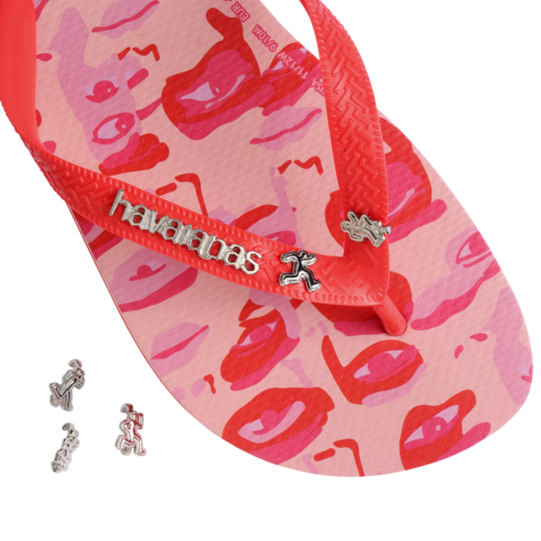 TOP KIDSUPER CAMO FLIP FLOPS