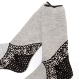 96 YARNS HEEL PAISLEY BANDANA SOCKS