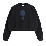JORDAN X IH CROPPED FLEECE CREW-NECK SWEATSHIRT