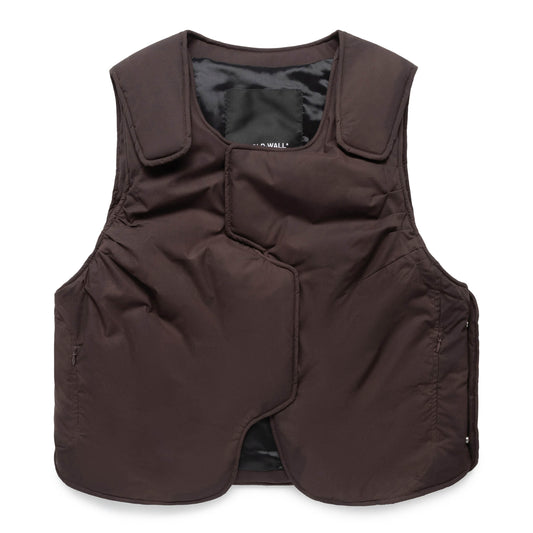 A COLD WALL* FORM GILET DARK BROWN