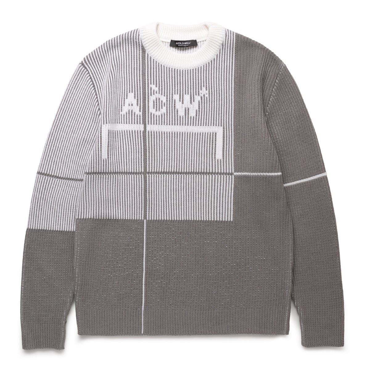 A COLD WALL* Knitwear GRID KNIT CREWNECK