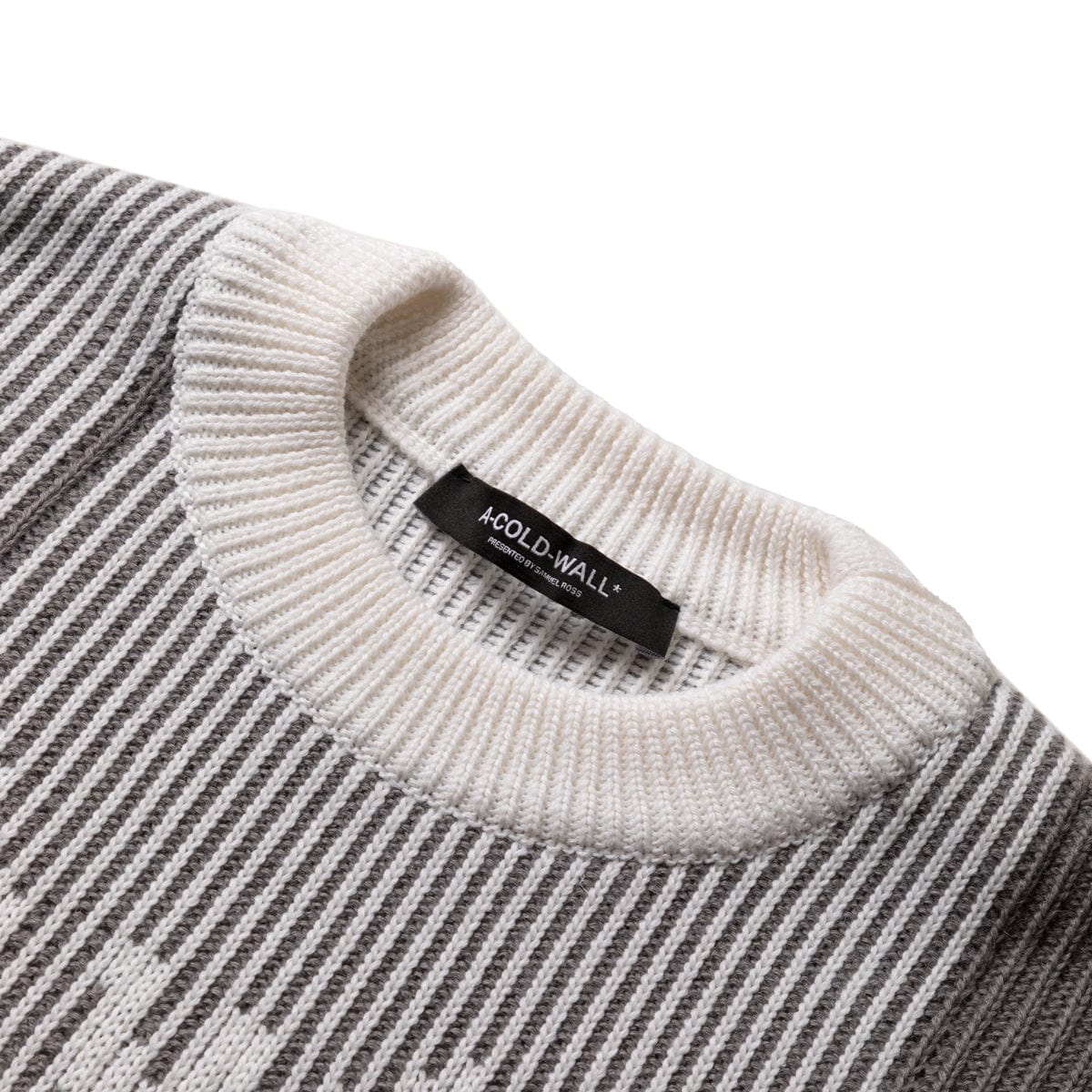 A COLD WALL* Knitwear GRID KNIT CREWNECK