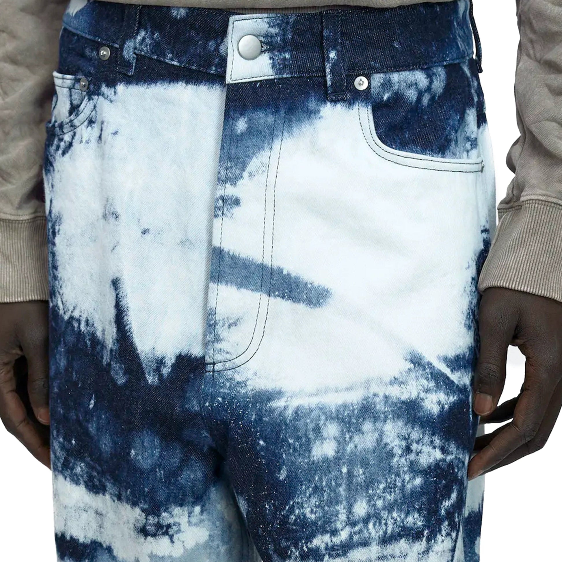 A COLD WALL* Pants HAND BLEACHED WIDE LEG JEAN