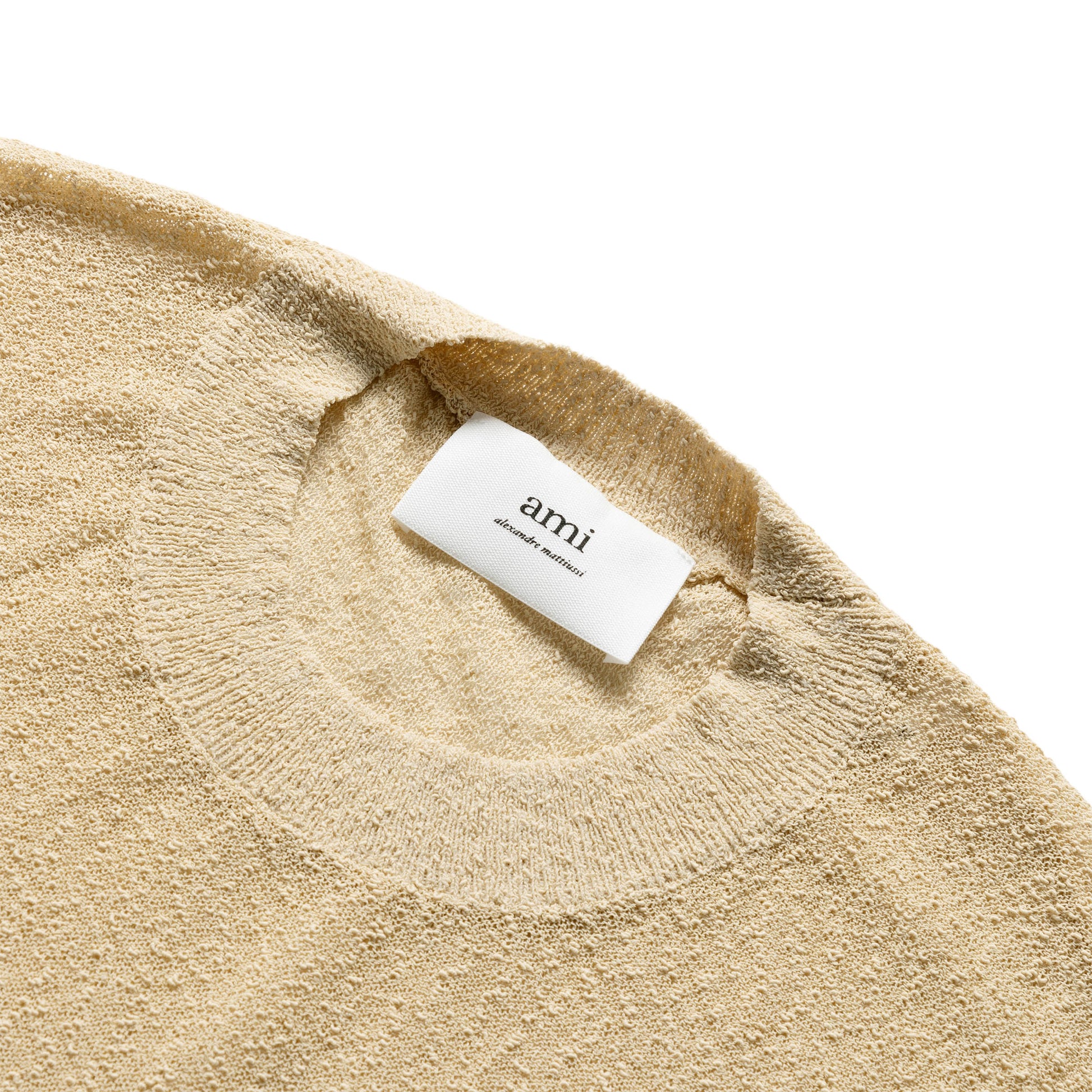 AMI Knitwear CREWNECK KNIT T-SHIRT