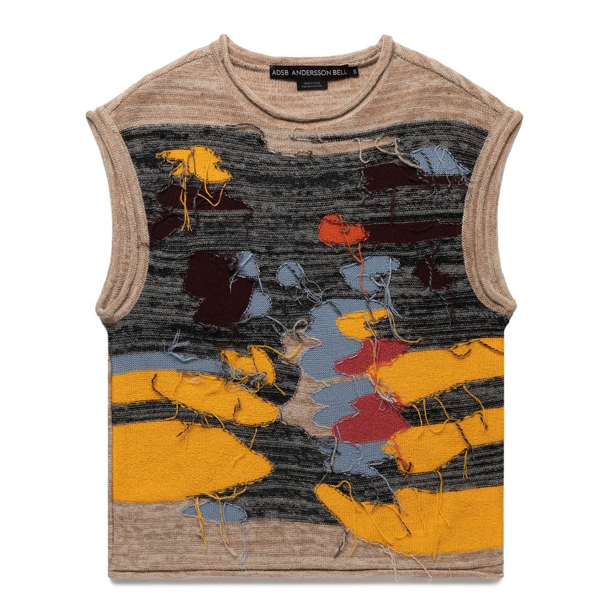 Andersson Bell Knitwear BLOTCH INTARSIA CREW-NECK VEST