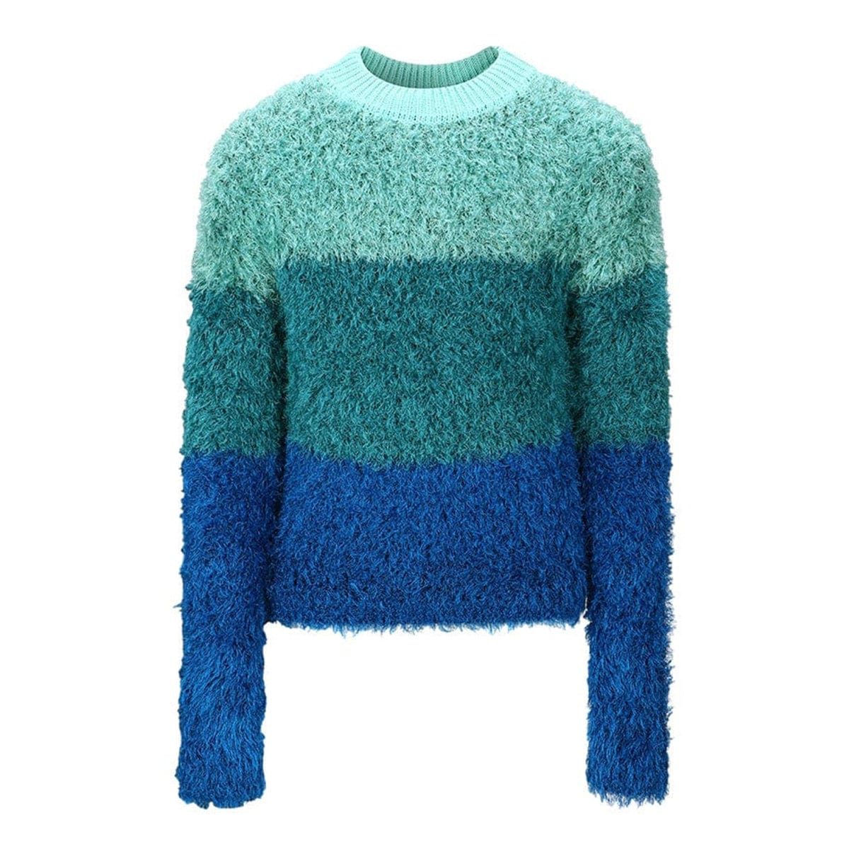 Andersson Bell Knitwear COLOR BLOCK SHAGGY SWEATER