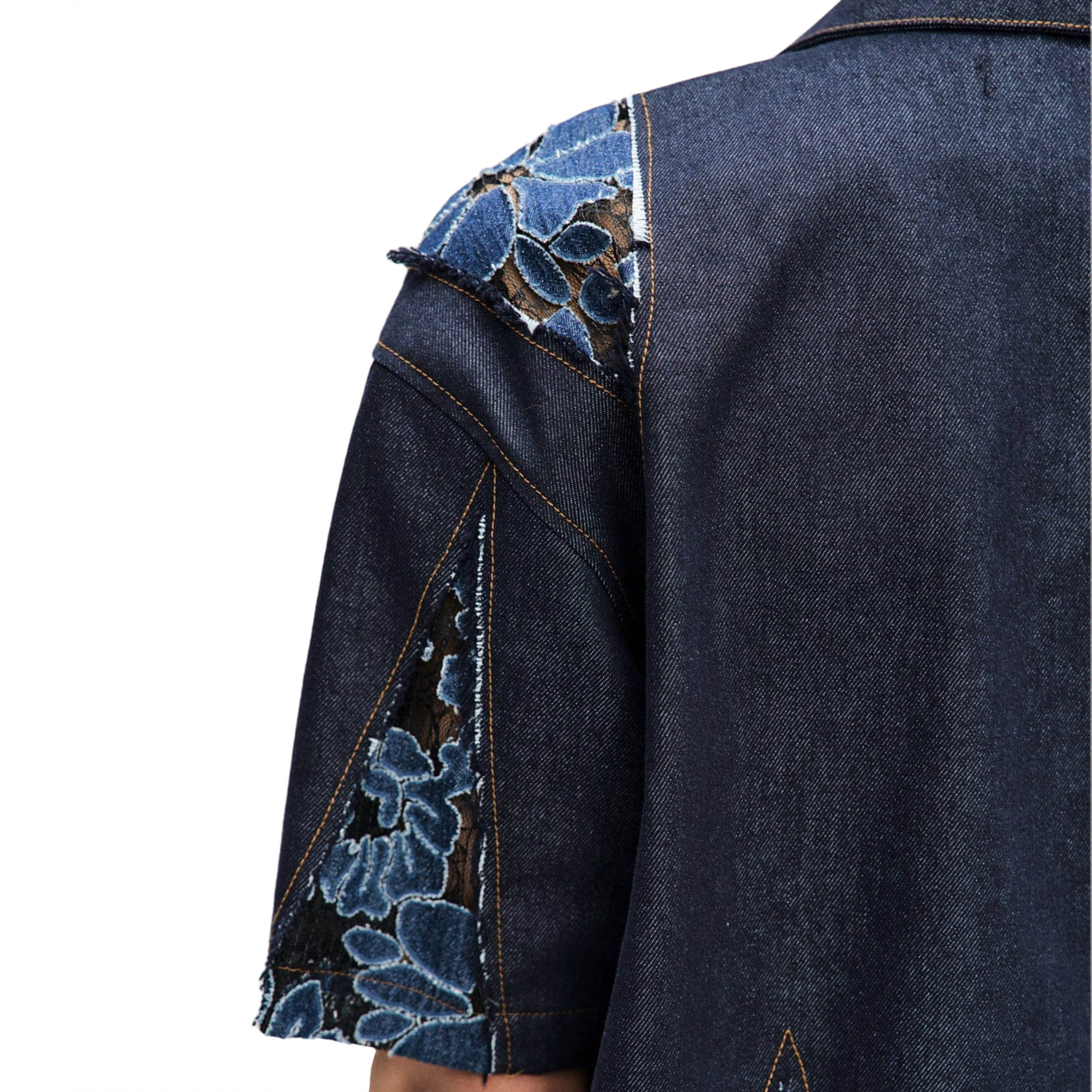 PATCHWORK OPEN COLLAR SHIRTS DENIM | Bodega PATCHWORK OPEN COLLAR SHIRTS DENIM | Bodega