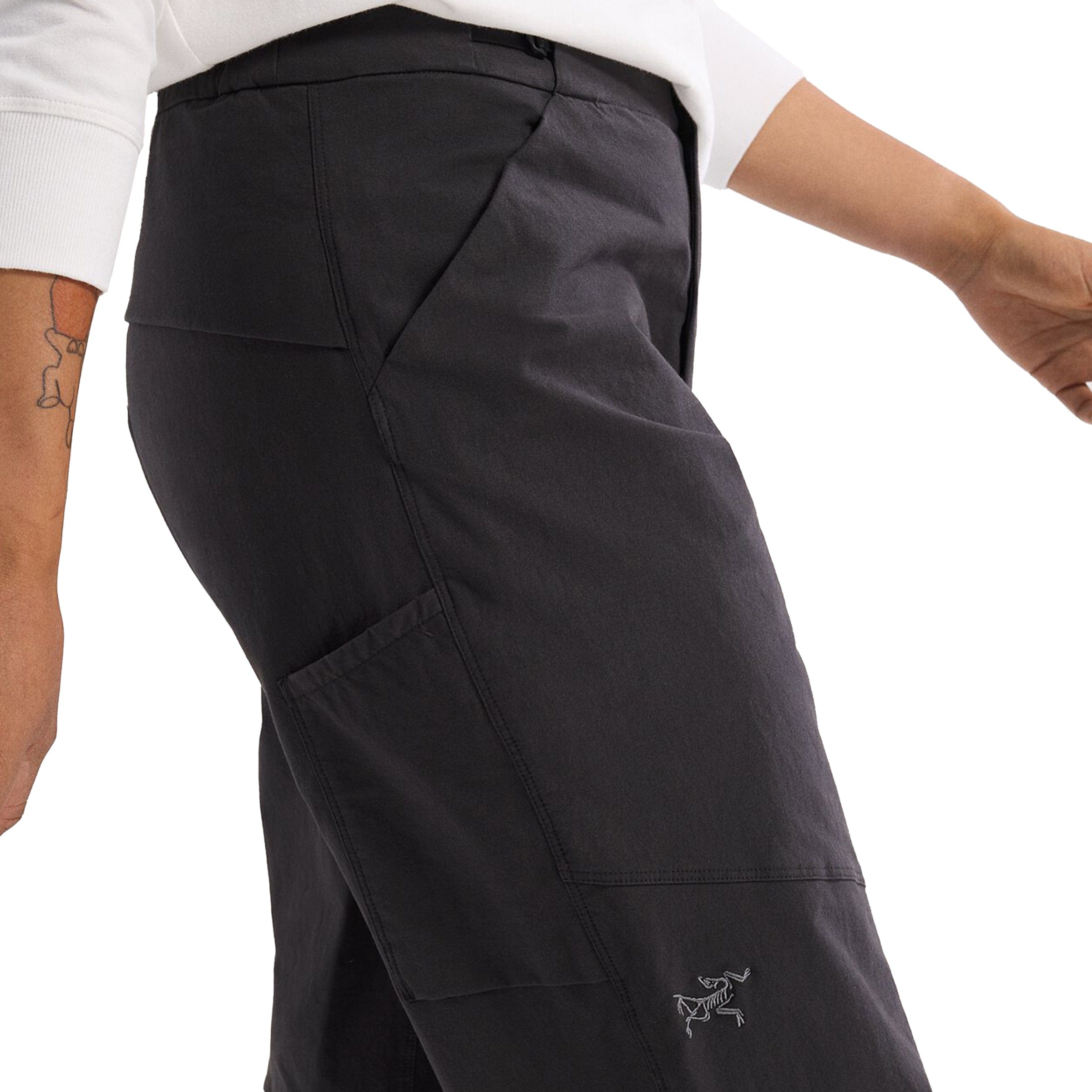 WOMEN'S CLARKIA COTTON WIDE LEG PANT BLACK | Bodega
