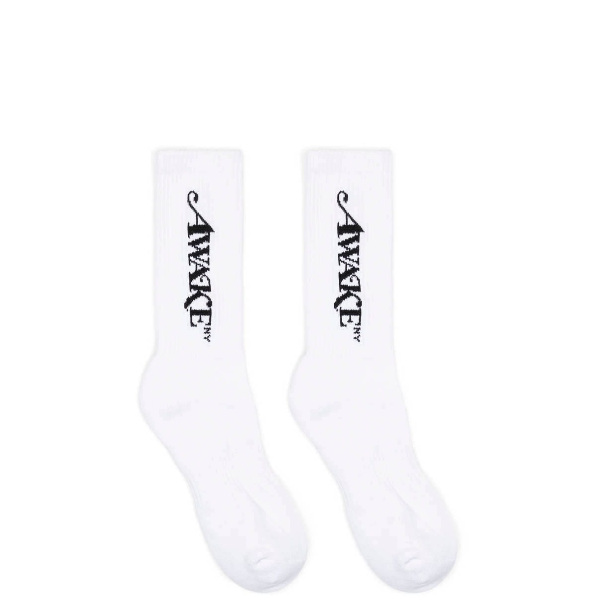 Awake NY Socks WHITE / O/S LOGO SOCKS