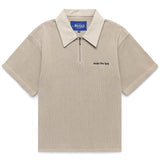 Awake NY Shirts OPEN KNIT EMBROIDERED POLO