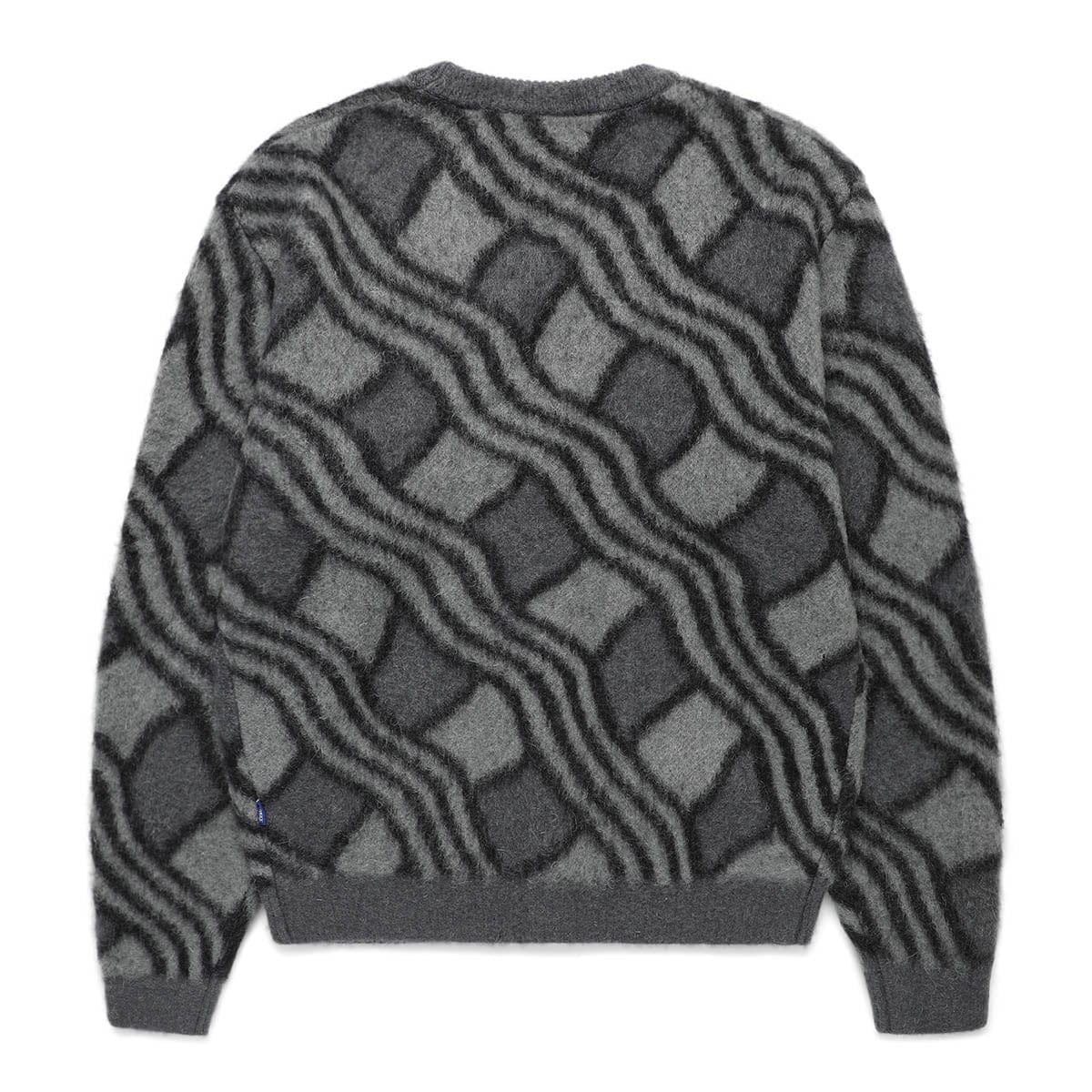 Awake NY Knitwear WAVY JACQUARD MOHAIR CARDIGAN