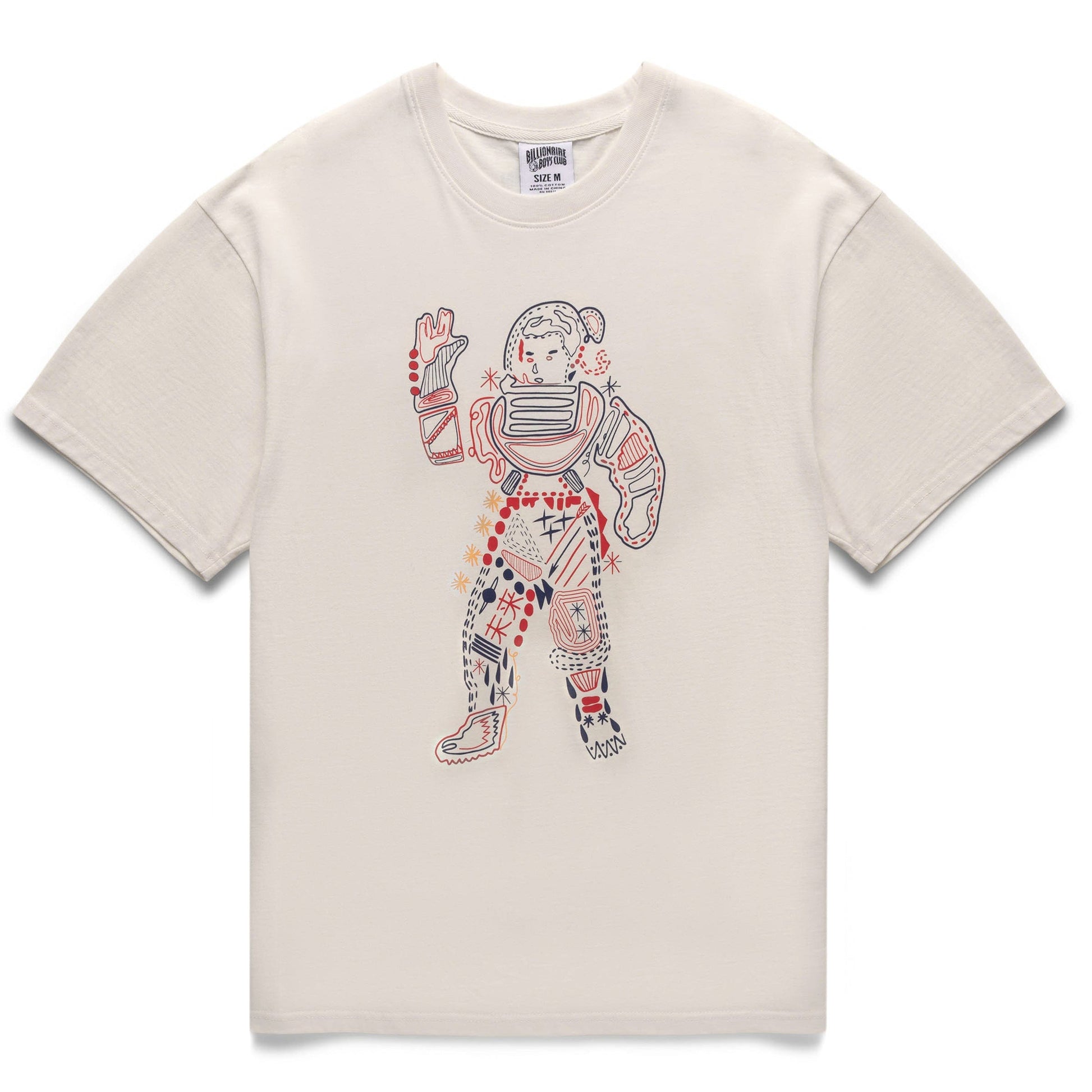 BILLIONAIRE BOYS CLUB BB SPACE AND TIME KNIT T-SHIRT WHISPER WHITE