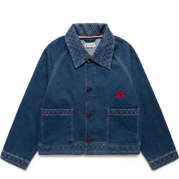 BODE デニムジャケット EMBROIDERED DENIM JACKET INDIGO | Bodega