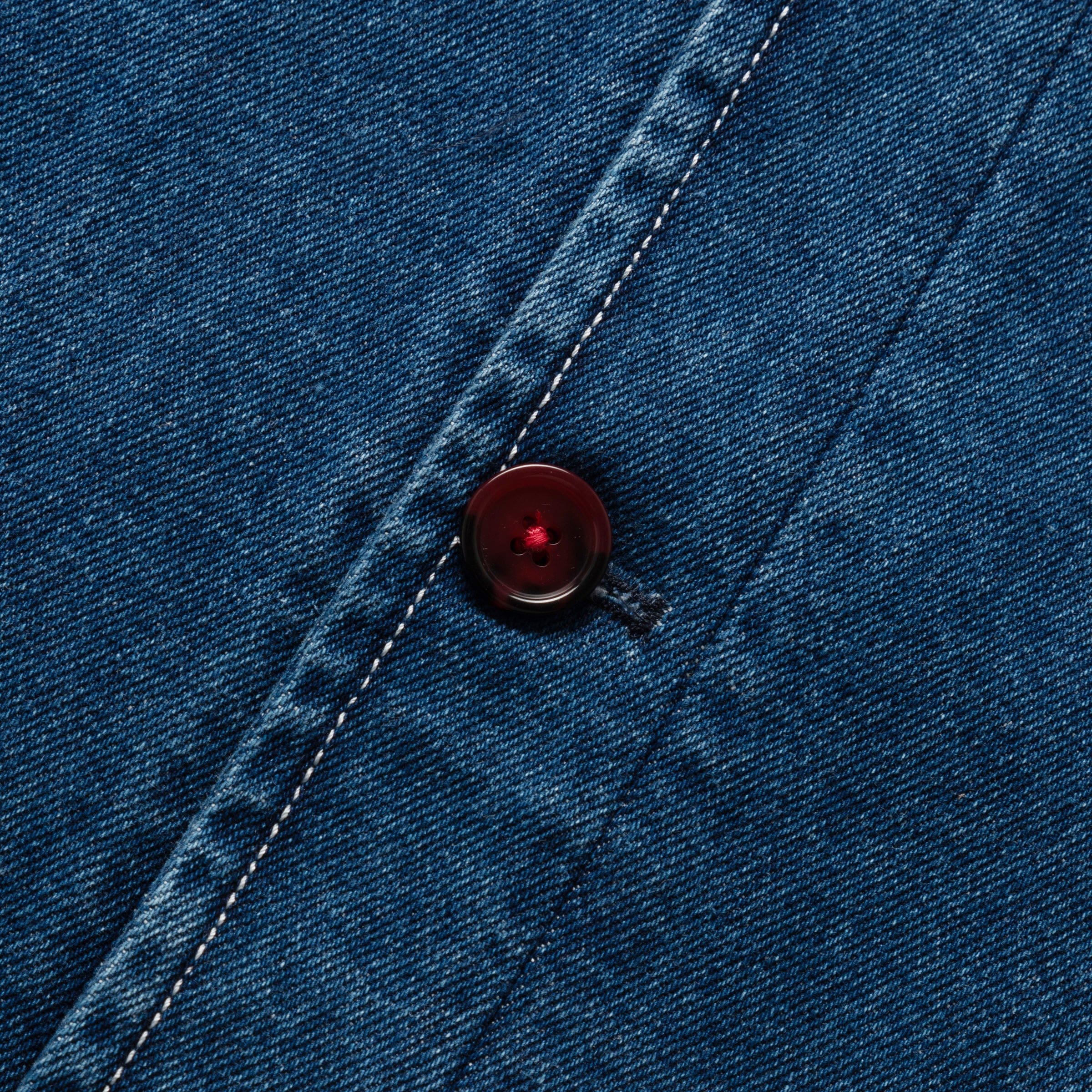 EMBROIDERED DENIM JACKET INDIGO | Bodega