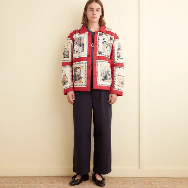 18East ジャケット　bode story mfg bodeSTORYTIMEQUILTJACKETREDMUL