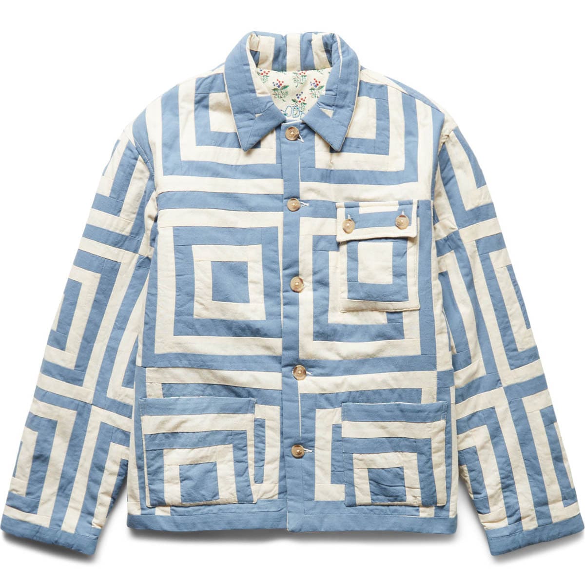 BODE Outerwear WHITE HOUSE STEPS QUILT JACKET