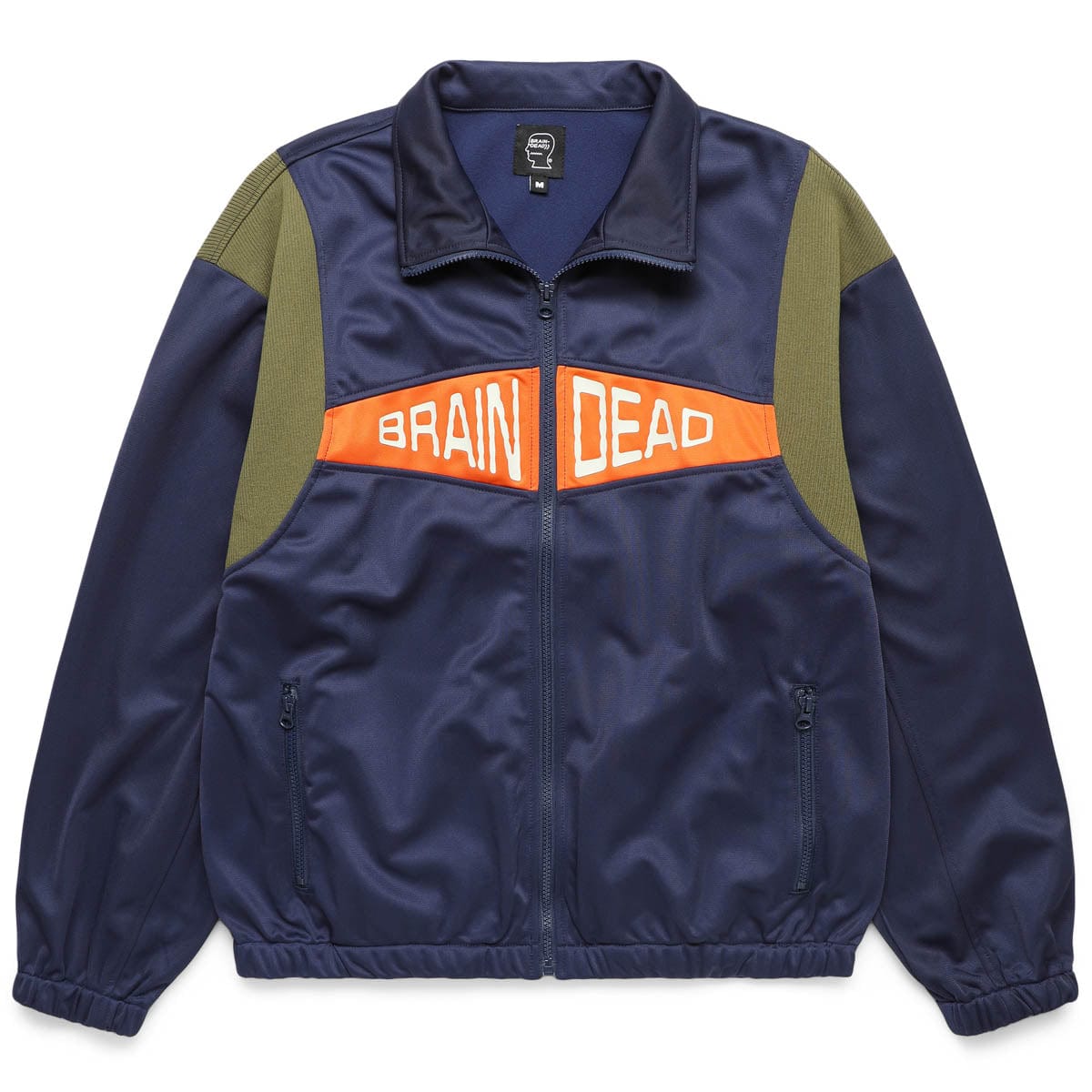 ALONZO PANELED RIB TRACK JACKET NAVY | Bodega