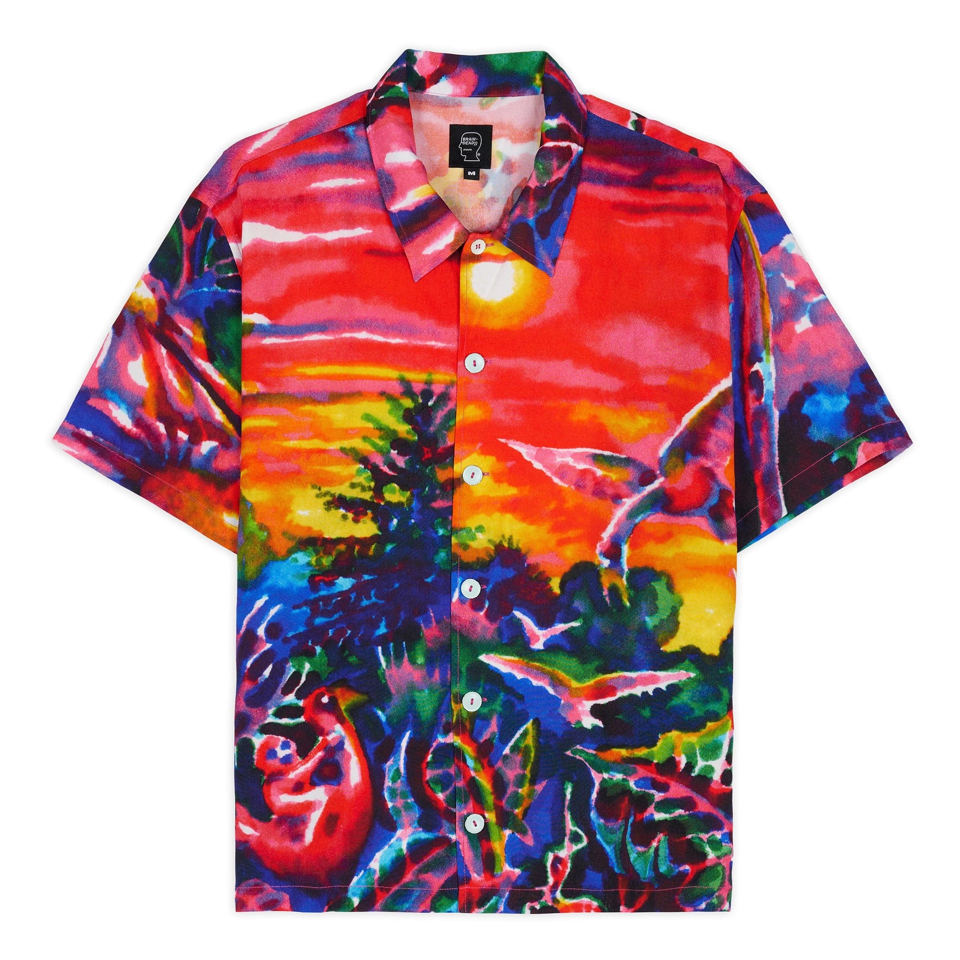 Brain Dead Shirts FORGOTTEN FOREST SLEEVE BUTTON UP SHIRT