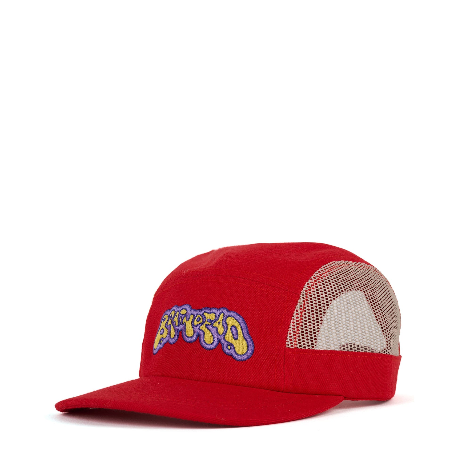 Brain Dead Headwear RED / O/S MESH PANEL CAMP HAT