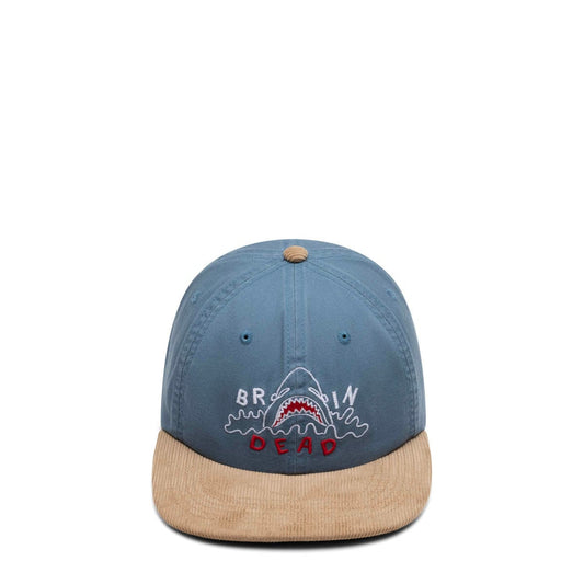 Brain Dead Headwear NAVY/KHAKI / O/S SHARK ATTACK 6 PANEL HAT