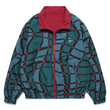 By Parra Outerwear SQUARED WAVES PATTERN TRACK TOP