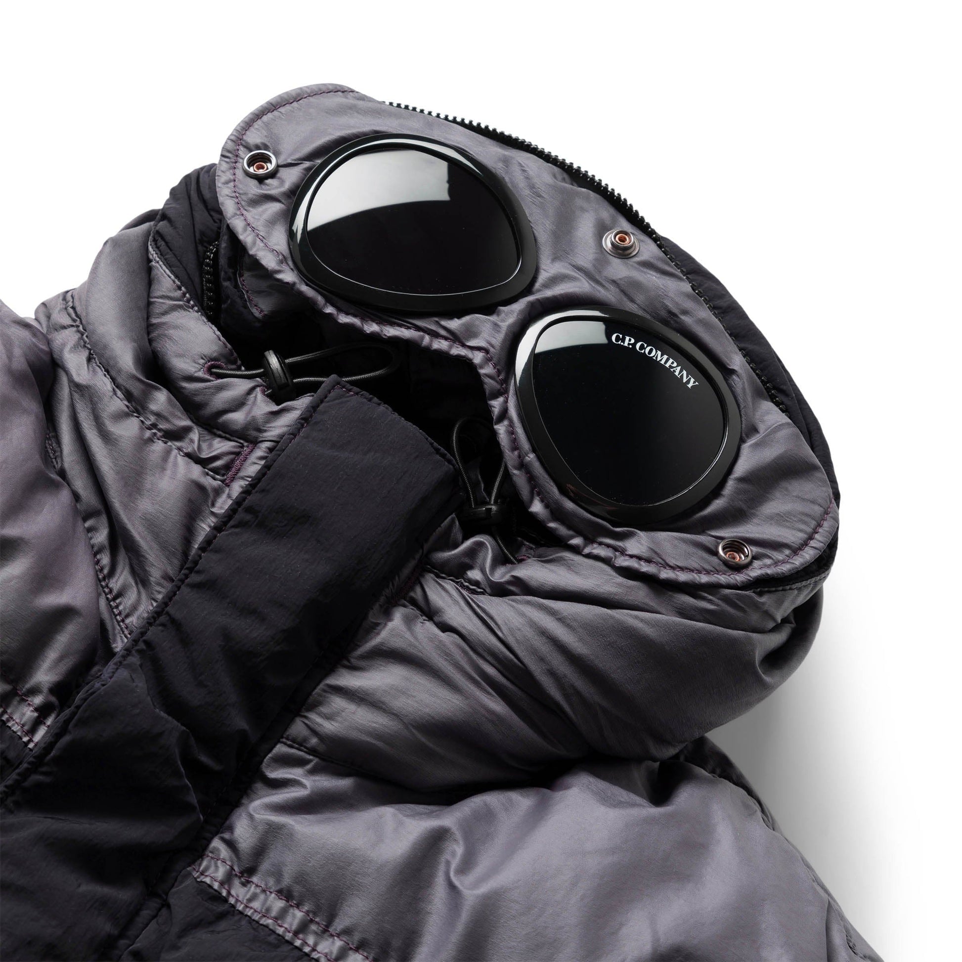 goggle hooded jacket ECO CHROME-R MIXED GOGGLE DOWN JACKET NIGHTSHADE