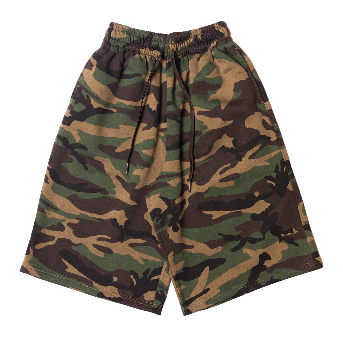 LONG FLEECE BAGGY SHORTS