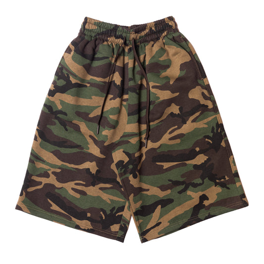LONG FLEECE BAGGY SHORTS