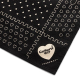 Carhartt WIP Scarves & Gloves HEART BANDANA PRINT, BLACK / O/S HEART BANDANA