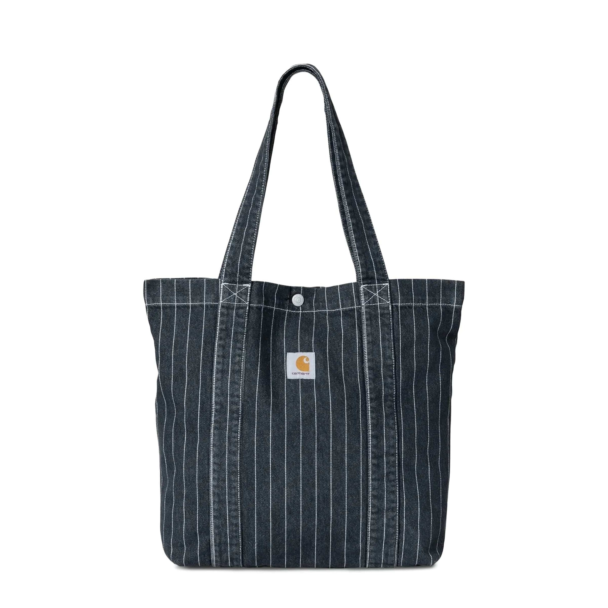 Carhartt WIP Bags ORLEAN STRIPE, BLACK WHITE (STONE WASHED) / O/S ORLEANS TOTE BAG