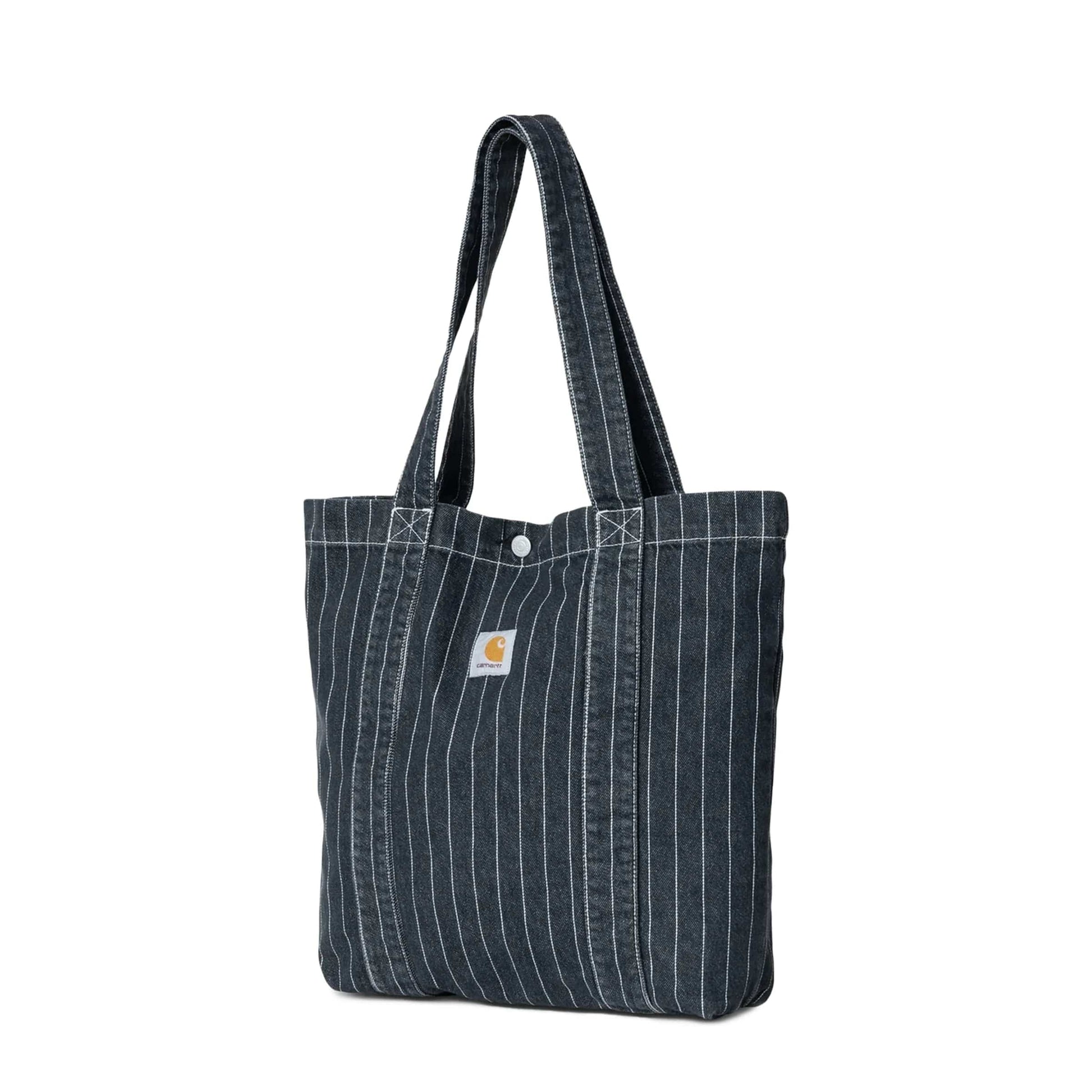 Carhartt WIP Bags ORLEAN STRIPE, BLACK WHITE (STONE WASHED) / O/S ORLEANS TOTE BAG