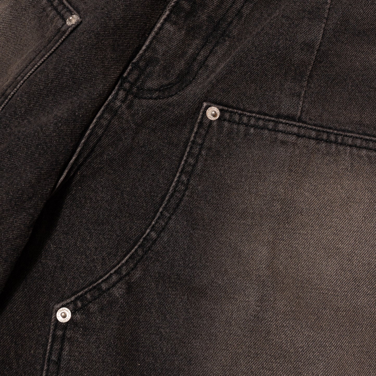 CARPENTER WIDE DENIM SHORTS