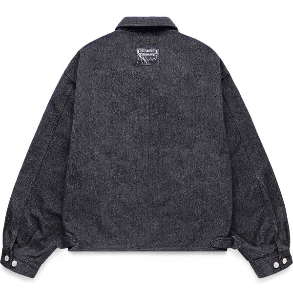 HEATHER BUTTON JACKET BLACK | Bodega