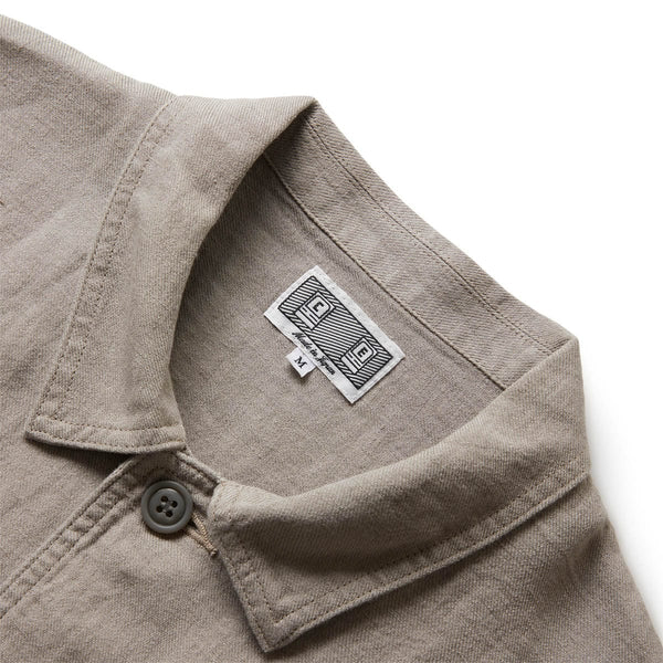 LINEN BUTTON JACKET GREY | Bodega