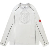 Cav Empt T-Shirts MESH RAGLAN COLOUR LONG SLEEVE T-SHIRT