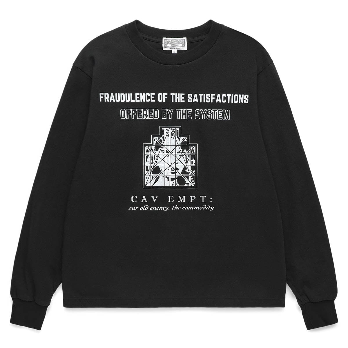 Cav Empt T-Shirts OFFERED BY THE SYSTEM LONG SLEEVE T-SHIRT