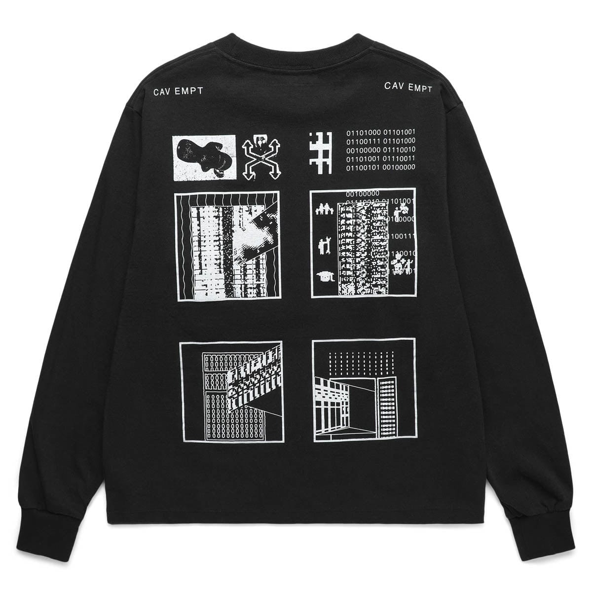 Cav Empt T-Shirts OFFERED BY THE SYSTEM LONG SLEEVE T-SHIRT