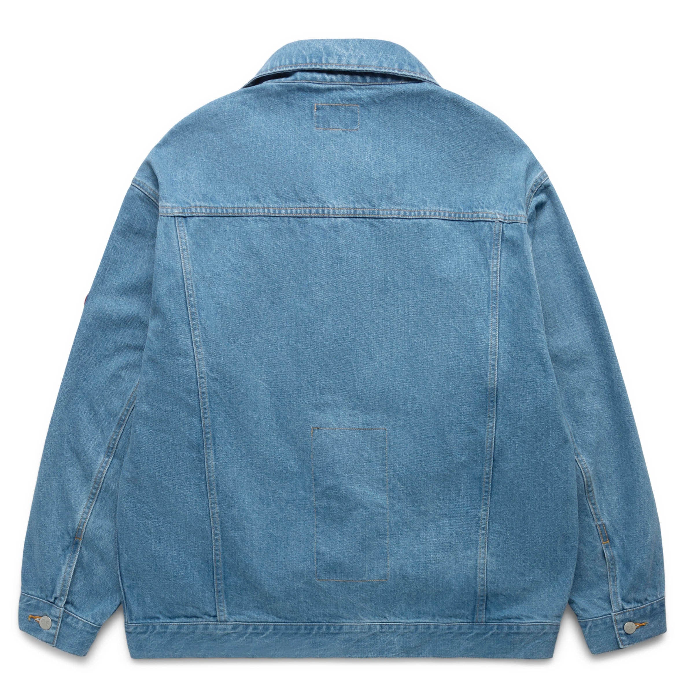 WASHED DENIM ZIP JACKET INDIGO | Bodega