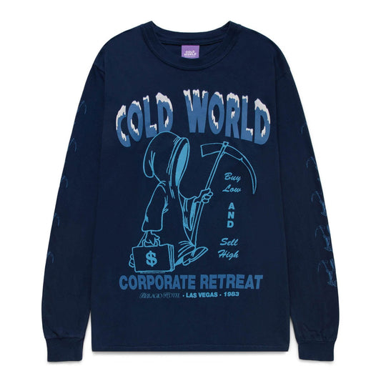 Cold World Frozen Goods T-Shirts CORPORATE RETREAT LONG SLEEVE