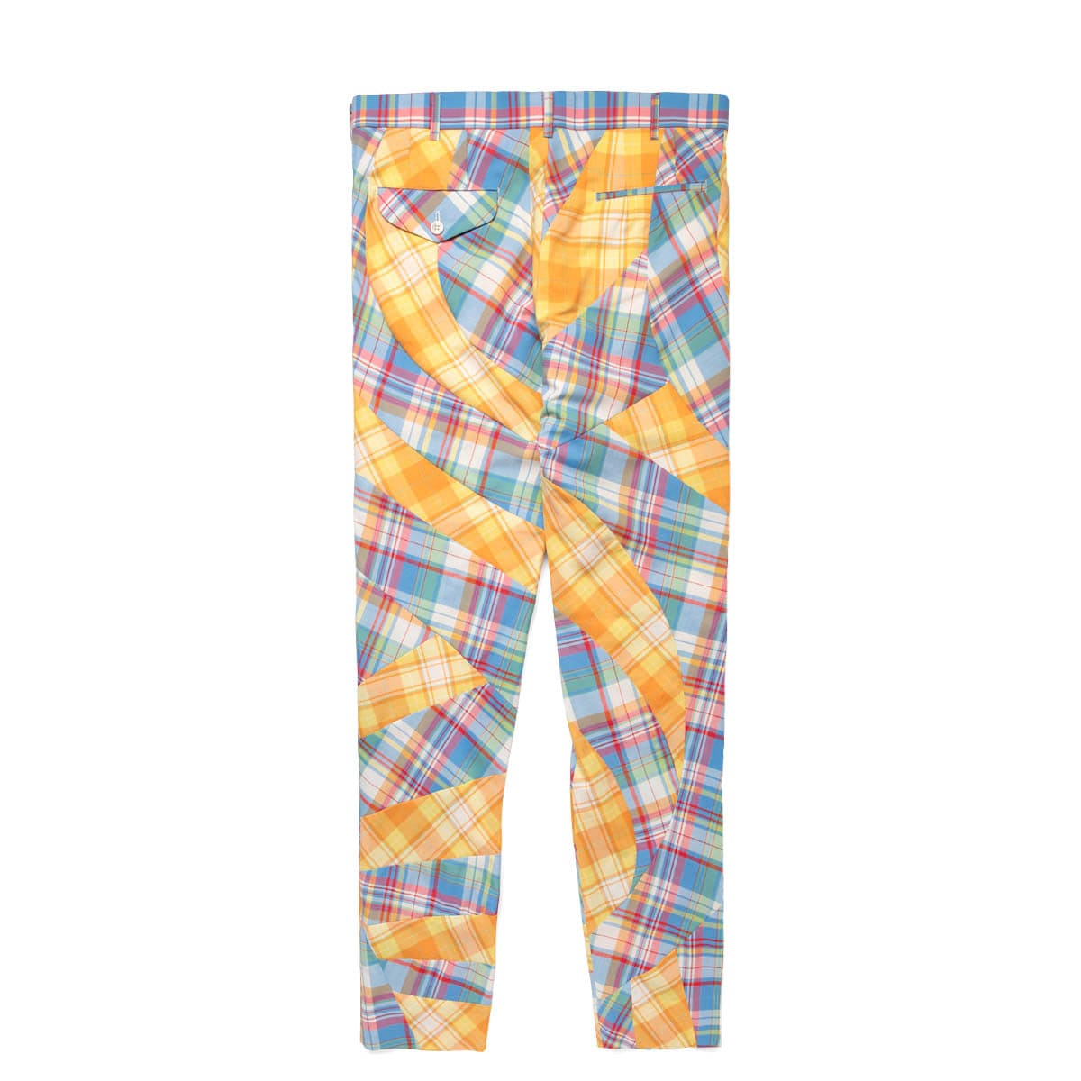 Comme des Garcons Homme Plus Bottoms BLUE X YELLOW / L PATCHWORK TROUSERS