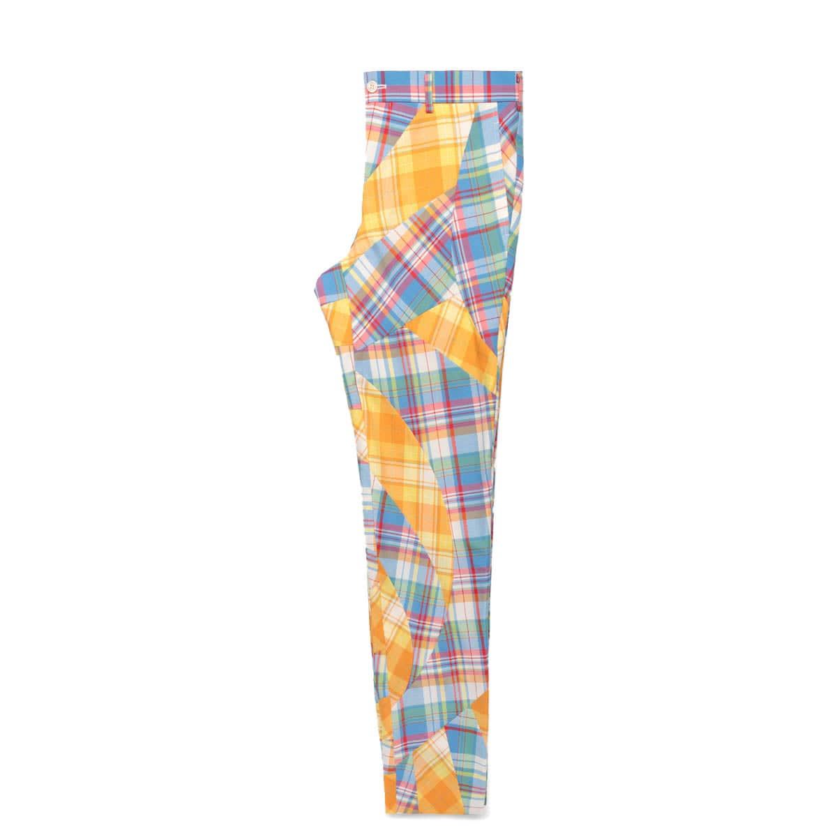 Comme des Garcons Homme Plus Bottoms BLUE X YELLOW / L PATCHWORK TROUSERS