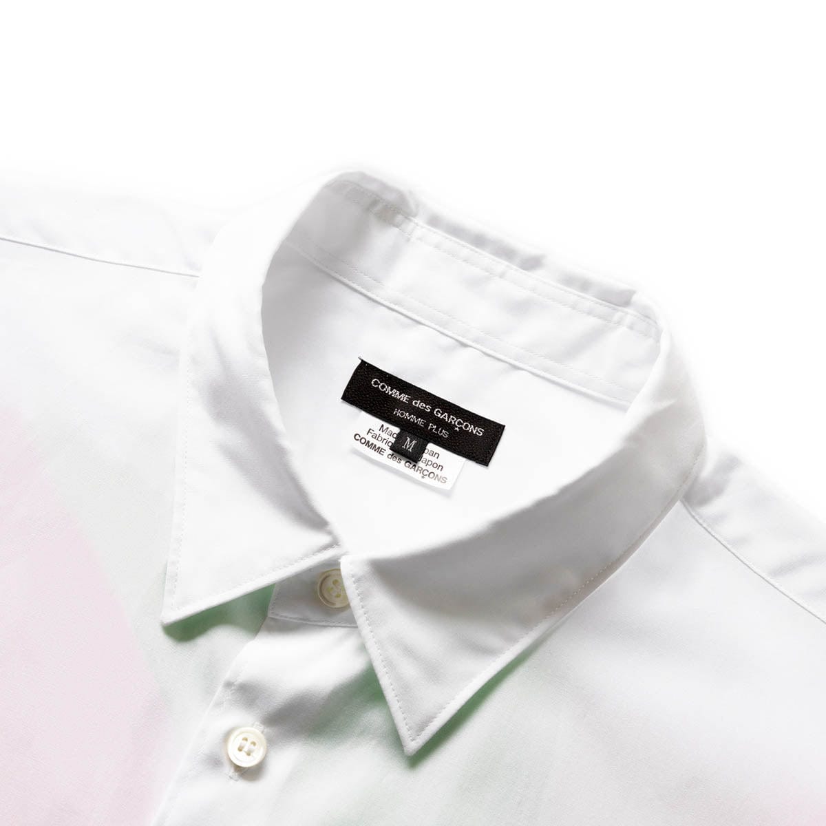 GmarShops | batikmönstrad kort t-shirt | MEN'S SHIRT WHITE X MULTI