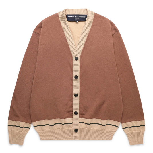 Comme des Garçons Homme Plus Knitwear CONTRAST HEM CARDIGAN