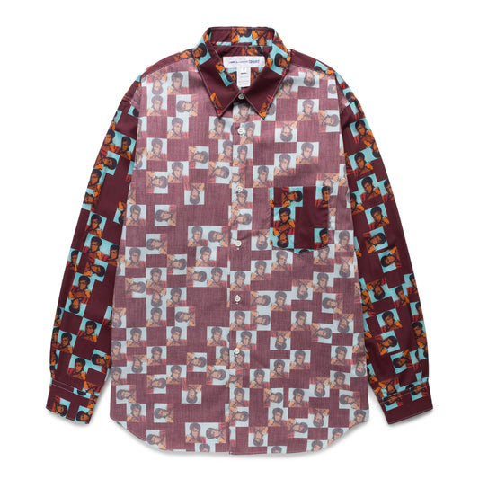 Comme des Garçons Shirt Shirts X ANDY WARHOL MUHAMMAD ALI GRAPHIC PRINT SHIRT