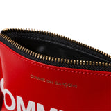 Comme Des Garçons Wallet Wallets & Cases RED / O/S HUGE LOGO