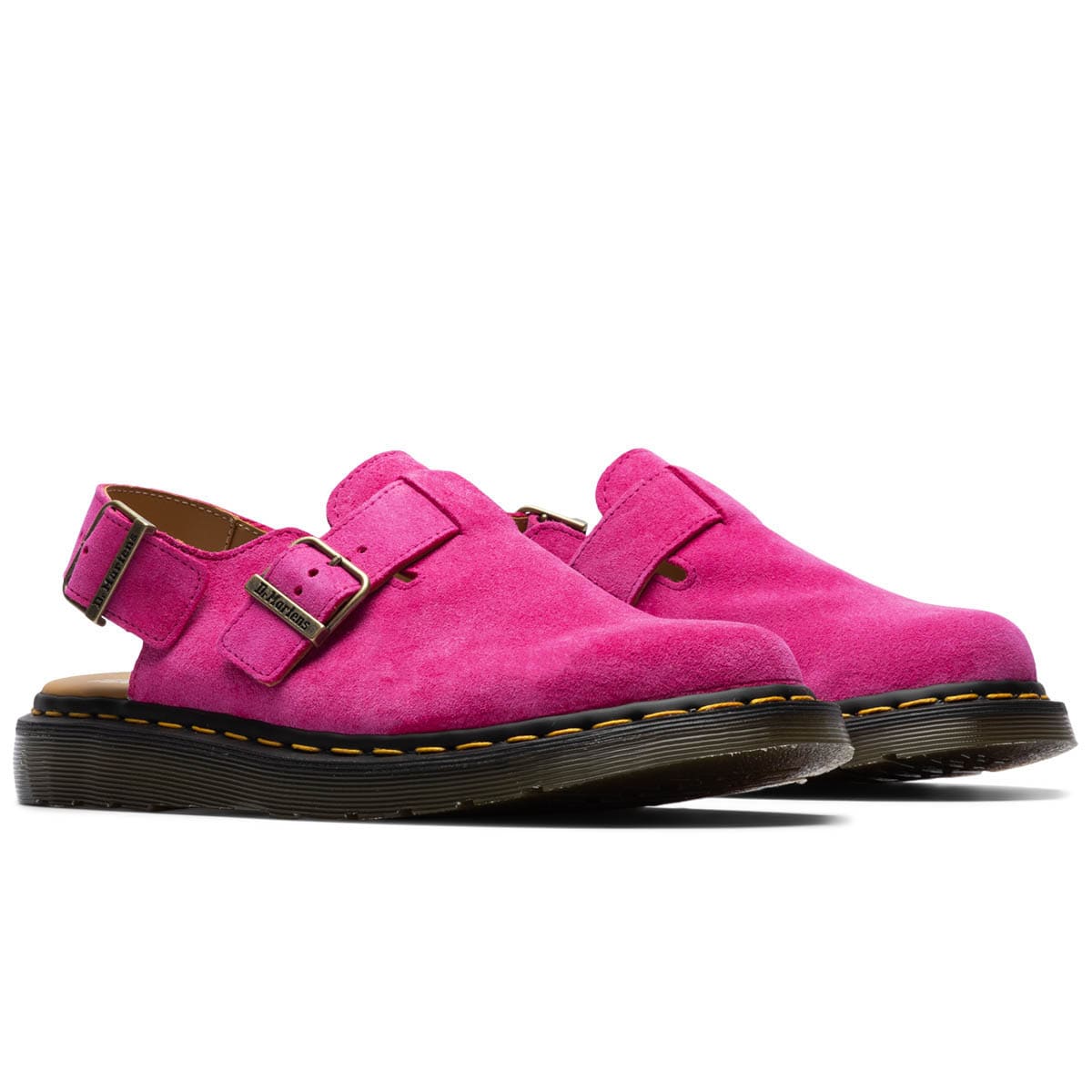 Pink suede dr martens on sale