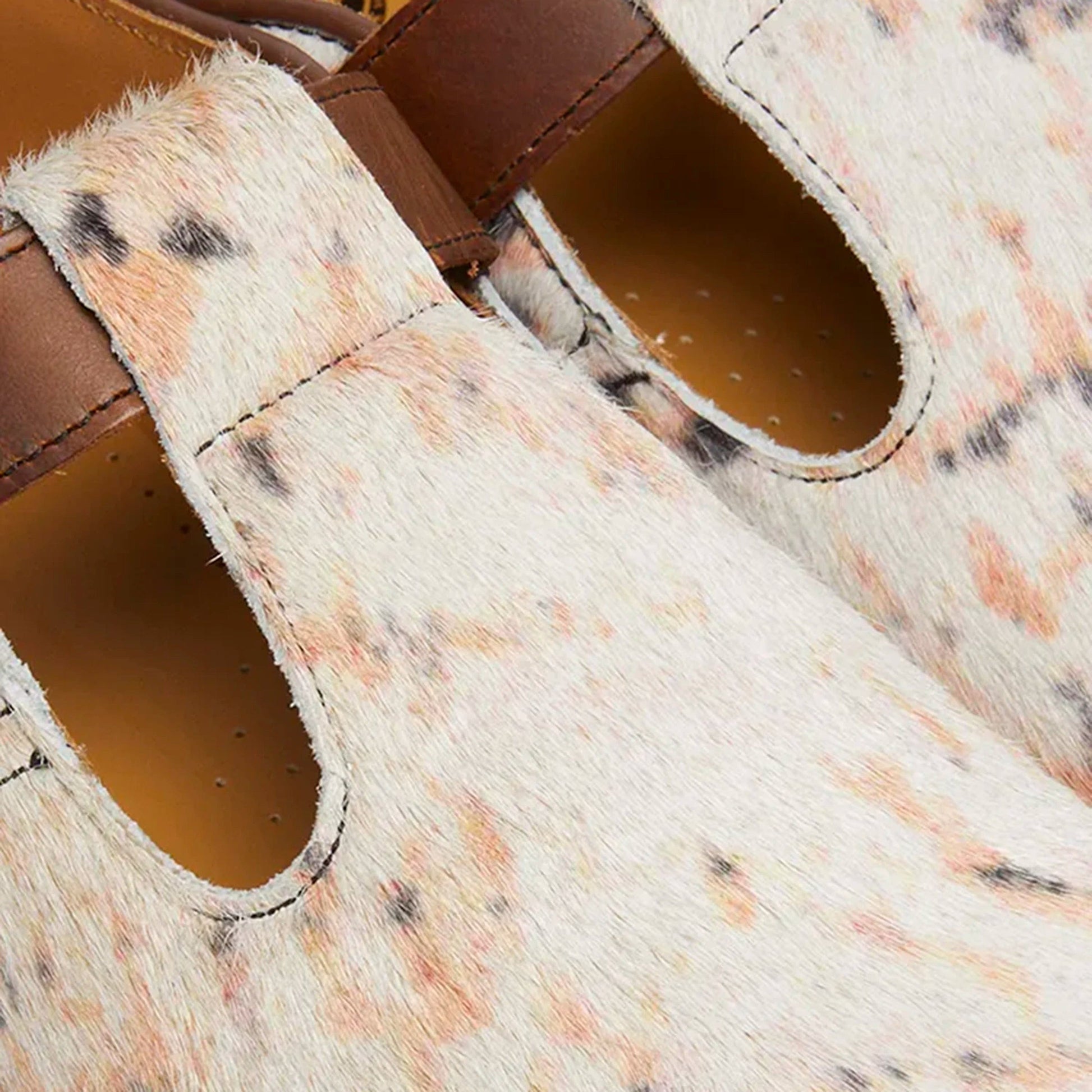 T-BAR SHOE HAIR ON/ORLEANS MULTI ABSTRACT/BUTTERSCOTCH | Bodega T-BAR SHOE HAIR ON/ORLEANS MULTI ABSTRACT/BUTTERSCOTCH | Bodega