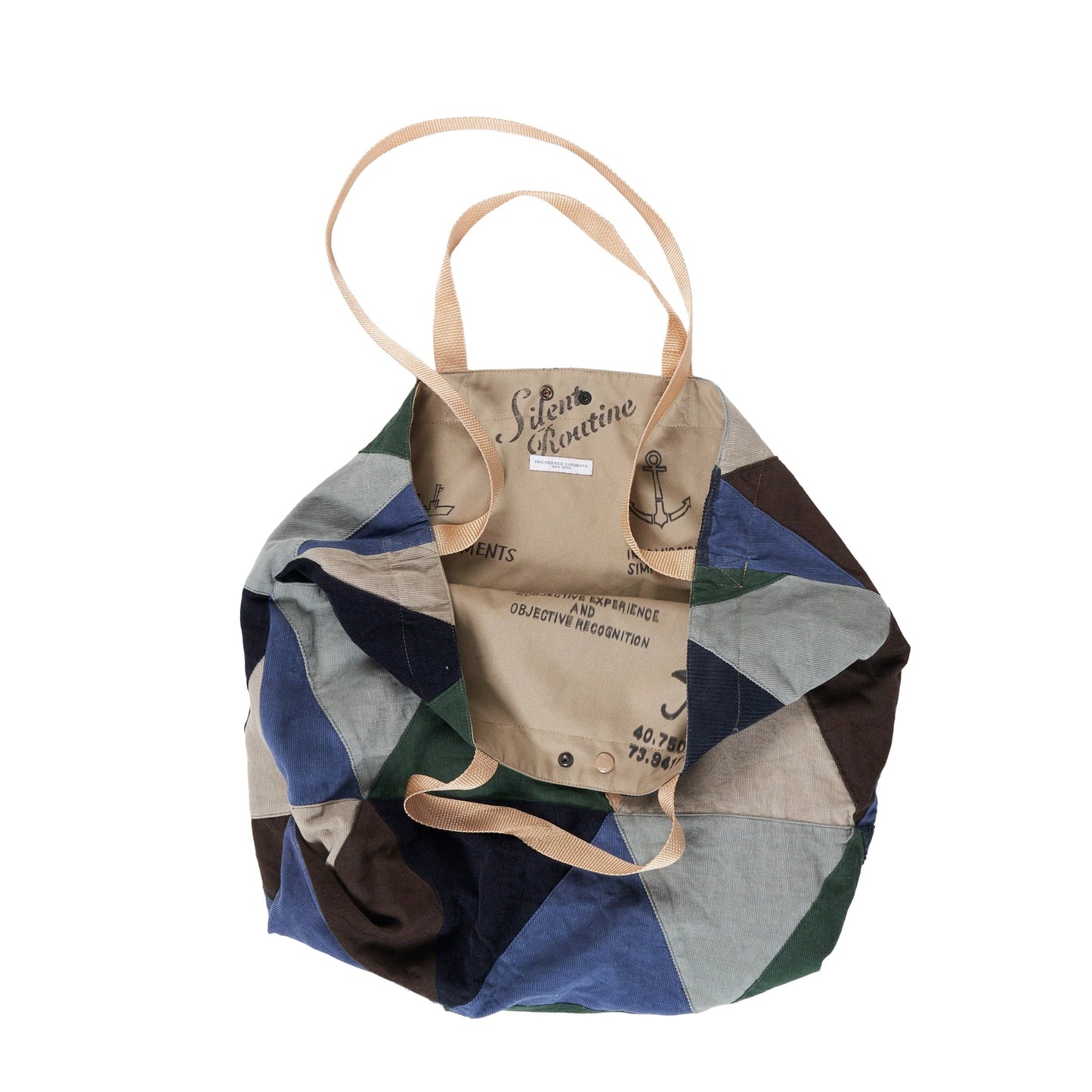 Engineered Garments Bags MULTI COLOR TRIANGLE / O/S CARRY ALL TOTE