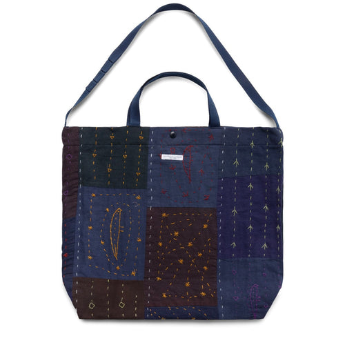 Engineered Garments Bags NAVY SQUARE HANDSTITCH / O/S Press the space key then arrow keys to make a selection